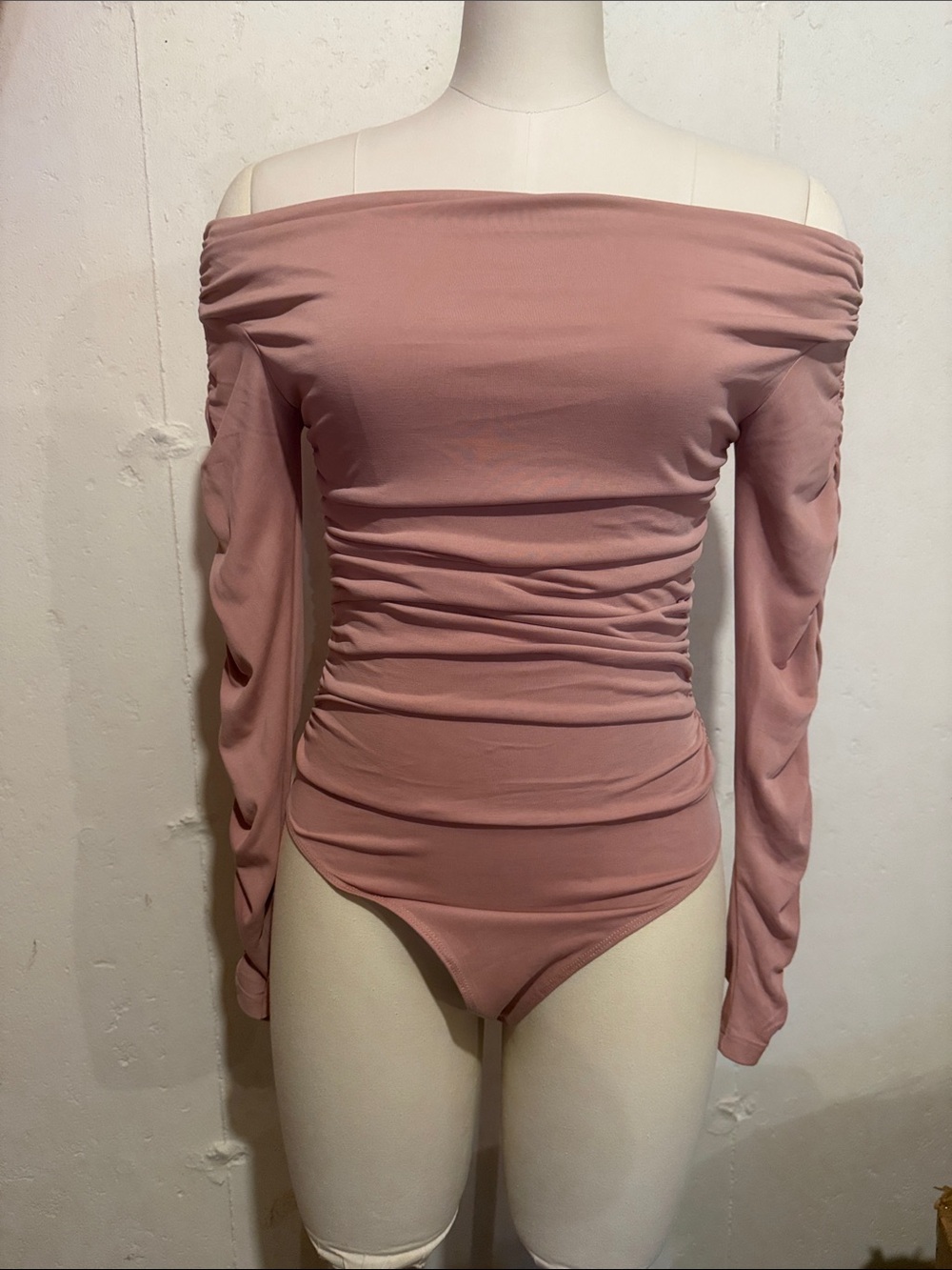 Steve Madden Off-Shoulder Rose Bodysuit